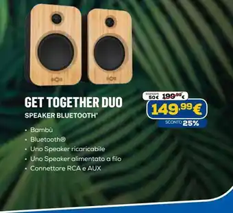 Euronics Get together duo speaker bluetooth offerta