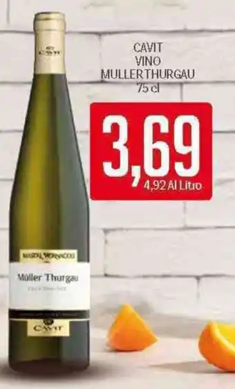 Supermercati Piccolo Cavit Vino Muller Thurgau 75 cl offerta