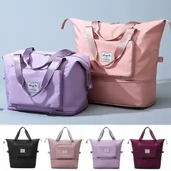Borsa da viaggio a spalla tote organizer per bagagli borse da viaggio pieghevoli di grande capacità donna palestra all'aperto