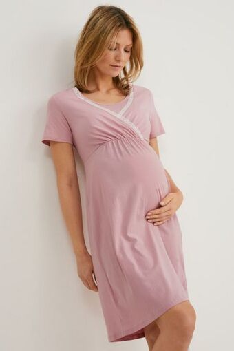 Camicia da notte per allattamento - cotone biologico