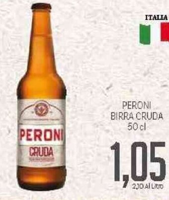 Supermercati Piccolo Peroni Birra Cruda 50 cl offerta