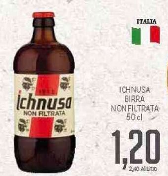 Supermercati Piccolo Ichnusa Birra Non Filtrata 50 cl offerta