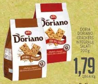 Supermercati Piccolo Doria Doriano Crackers Integrali/Salati 700 g offerta