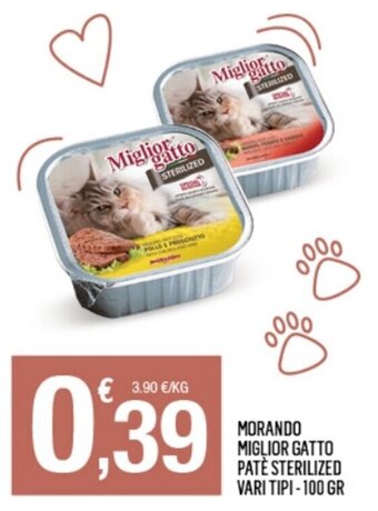 Morando Miglior Gatto Patè Sterilized vari tipi 100 gr