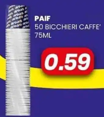 Paif 50 Bicchieri Caffe' 75 ml