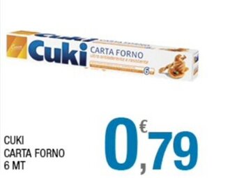 Splendidi e Splendenti Cuki Carta Forno 6 mt offerta