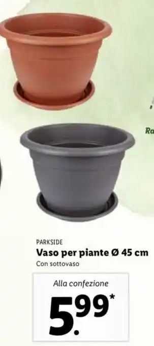 Lidl Parkside Vaso per piante Ø 45 cm offerta
