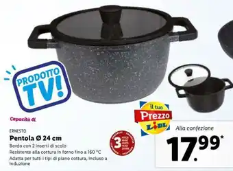 Lidl Ernesto Pentola Ø 24 cm offerta