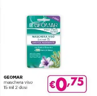 Acqua & Sapone Geomar maschera viso 15 ml 2 dosi offerta