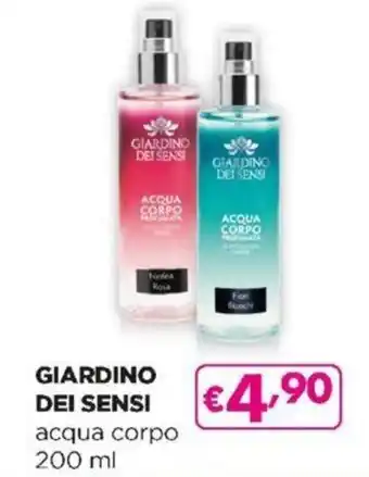 Acqua & Sapone Giardino Dei Sensi acqua corpo 200 ml offerta