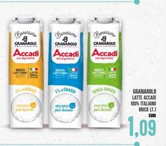 Iper Pellicano Granarolo Latte Accadi 100% Italiano Brick Lt. 1 offerta