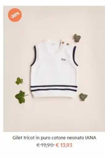 Upim Gilet tricot in puro cotone offerta