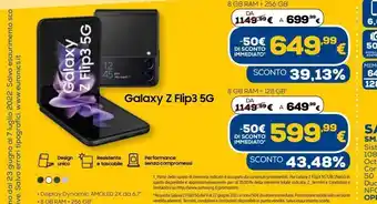 Galaxy z flip3 5g 8 gb ram - 256gb