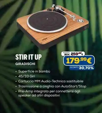 Euronics Stir it up giradischi offerta