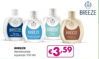 Acqua & Sapone Breeze deodorante squeeze 100 ml offerta