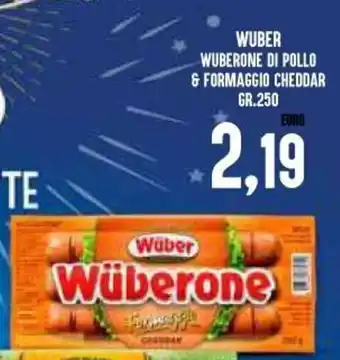 Wuber Wuberone di Pollo & Formaggio Cheddar gr.250