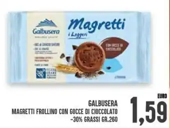 Galbusera Magretti Frollino Con Gocce Di Cioccolato 30% Grassi Gr. 260