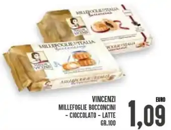 Iper Pellicano Vincenzi Millefoglie Bocconcini Cioccolato Latte Gr.100 offerta