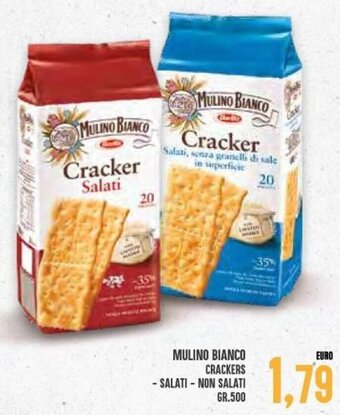 Iper Pellicano Mulino Bianco Crackers,Salati,Non Salati Gr.500 offerta