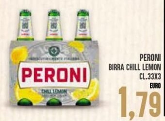 Iper Pellicano Peroni Birra Chill Lemon Cl.33x3 offerta