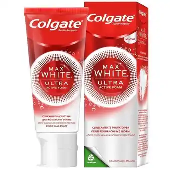 Colgate dentifricio sbiancante max white ultra active foam 50 ml