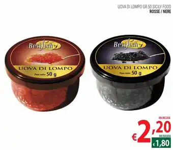 Uova di lompo 50 gr. Sicily Food Rosse / Nere