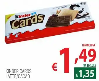 Kinder Cards Latte/Cacao