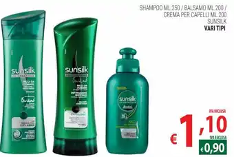 Sunsilk Shampoo 250 ml / Balsamo 200 ml/crema per capelli 200 ml vari tipi