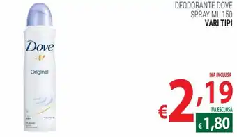 Dove Deodorante spray 150 ml vari tipi