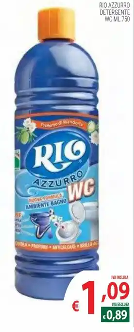 Rio Azzurro Detergente Wc 750 ml.