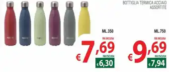 Bottiglia Termica Acciaio assortite 750 ml.
