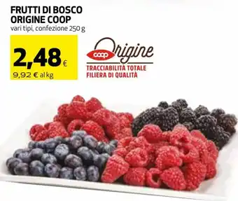 Coop Coop Origine Frutti di bosco 250 g offerta