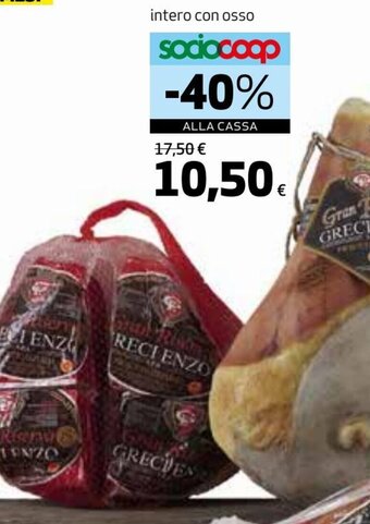 Coop Prosciutto di parma dop greci stagionatura 18 mesi offerta