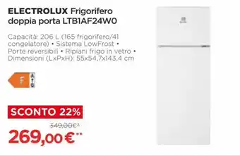 Electrolux Frigorifero doppia porta LTB1AF24WO