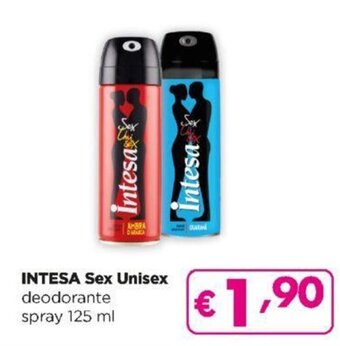 Acqua & Sapone Intesa Sex Unisex deodorante spray 125 ml offerta