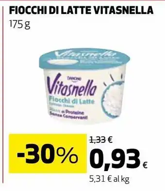 Coop Fiocchi di latte vitasnella 175g offerta