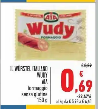 Conad Superstore Il wirstel italiano wudy aia offerta