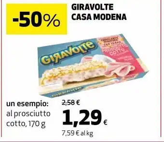 Coop Giravolte casa modena - es al prosciutto cotto 170g offerta