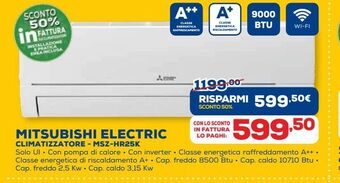 Euronics Climatizzatori mitsubishi electric - msz-hr25k offerta