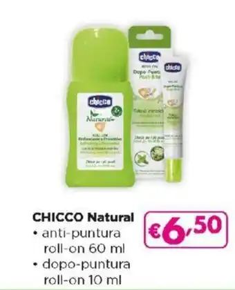 Acqua & Sapone Chicco Natural anti-puntura roll-on 60 ml/dopo-puntura roll-on 10 ml offerta