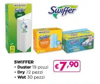 Acqua & Sapone Swiffer Duster 19 pezzi/Dry 72 pezzi/Wet 30 pezzi offerta