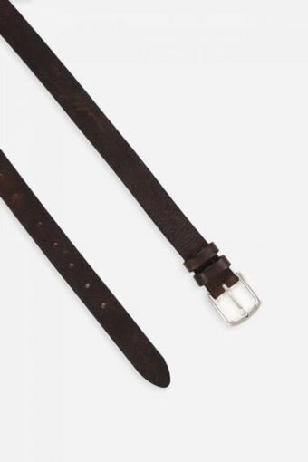 Sonny Bono Cintura in pelle effetto used lucido moro offerta