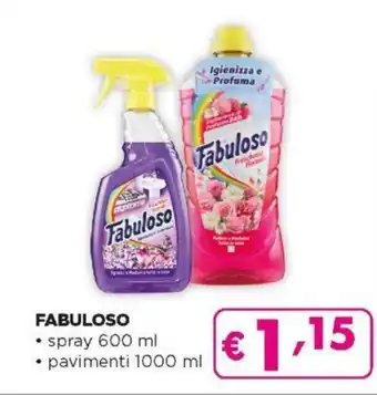 Acqua & Sapone Fabuloso spray 600 ml/pavimenti 1000 ml offerta