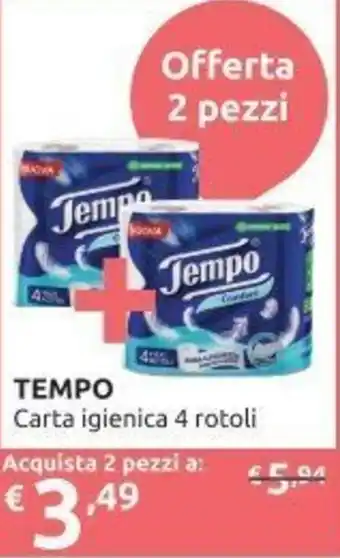 Tempo Carta igienica 4 rotoli