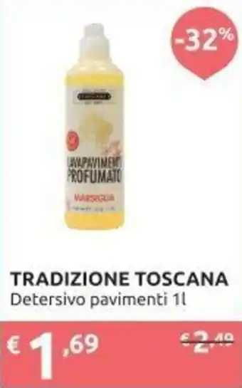 Ipersoap Tradizione Toscana Detersivo pavimenti 1l offerta