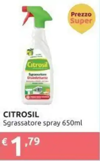 Ipersoap Citrosil Sgrassatore spray 650ml offerta