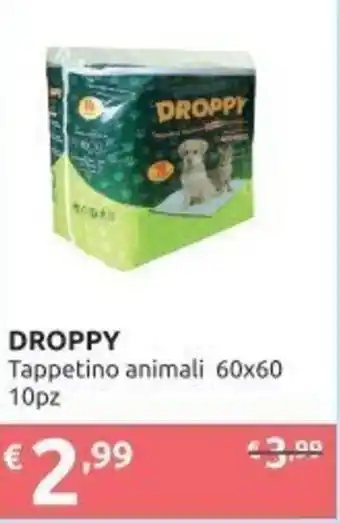 Ipersoap Droppy Tappetino animali 60x60 10 pz offerta