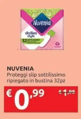 Ipersoap Nuvenia Proteggi slip sottilissimo ripiegato in bustina 32pz offerta