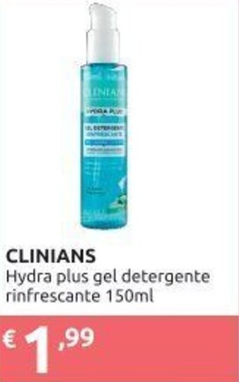 Clinians Hydra plus gel detergente rinfrescante 150ml