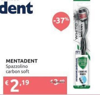 Ipersoap Mentadent Spazzolino carbon soft offerta